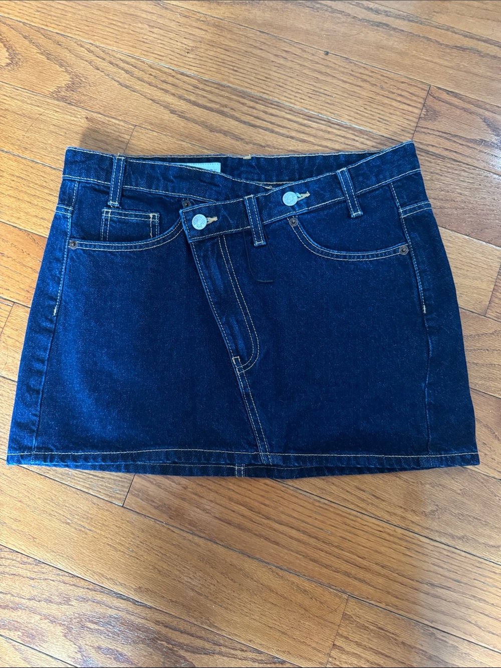 Zara Dark Blue Denim Mini Skirt